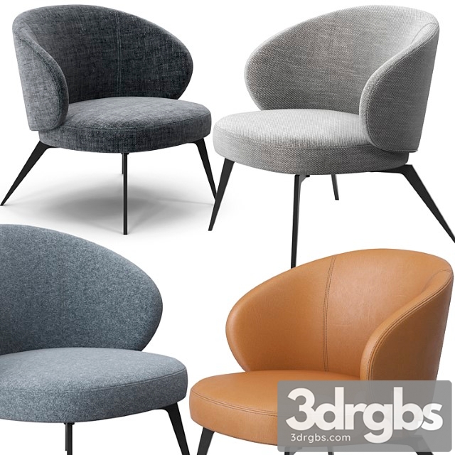 Bice armchair by lema 3dsmax Download - thumbnail 1