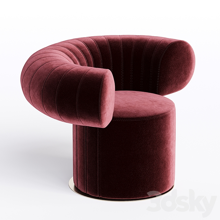 BIG TALK ARIMCHAIR 3DS Max Model - thumbnail 2