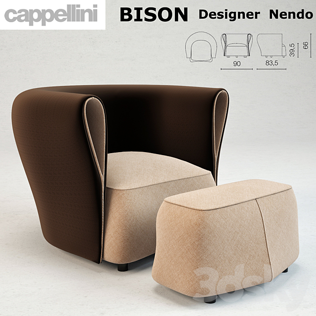 Bison 3DSMax File - thumbnail 1