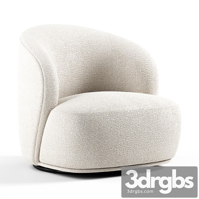 Blancdivoire Lisette Swivel Armchair 3dsmax Download - thumbnail 1