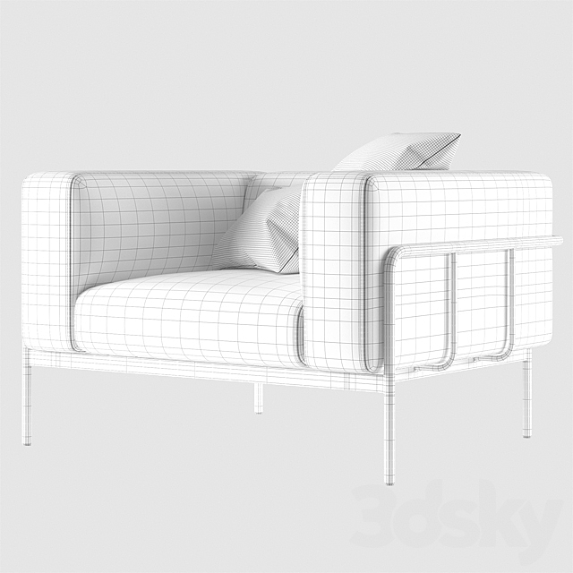 Blu Dot _ Cache Outdoor Lounge Chair 3ds Max - thumbnail 3