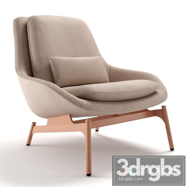 Blu Dot Field Lounge Chair 3dsmax Download - thumbnail 1