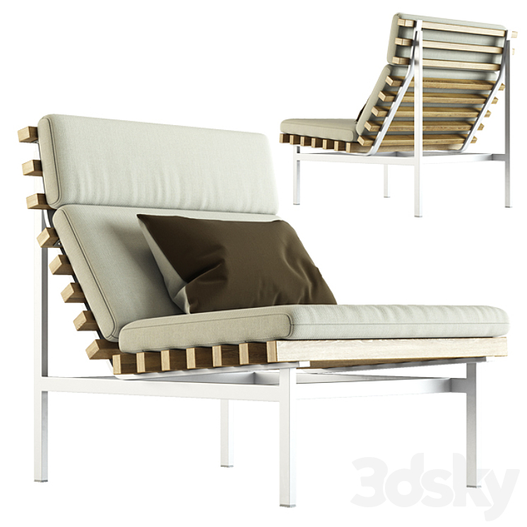 Blu Dot \/ Perch Outdoor Lounge Chair 3DS Max - thumbnail 1