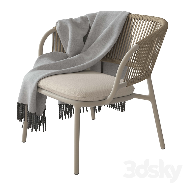 BluDot Mate Outdoor Lounge Chair 3DS Max Model - thumbnail 1