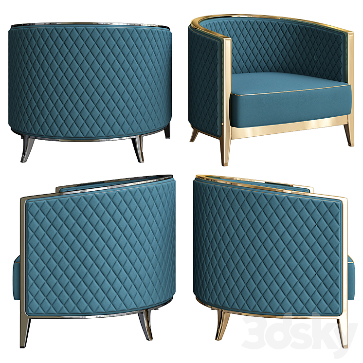 Bluemoon Armchair 3DS Max - thumbnail 1