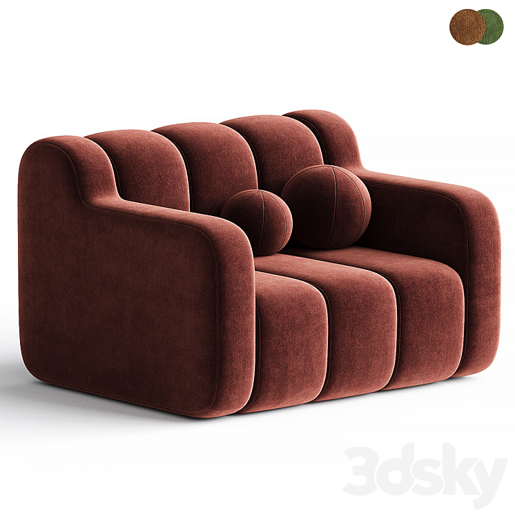 BOB HOME | Armchair By Bla Station 3DS Max Model - thumbnail 1