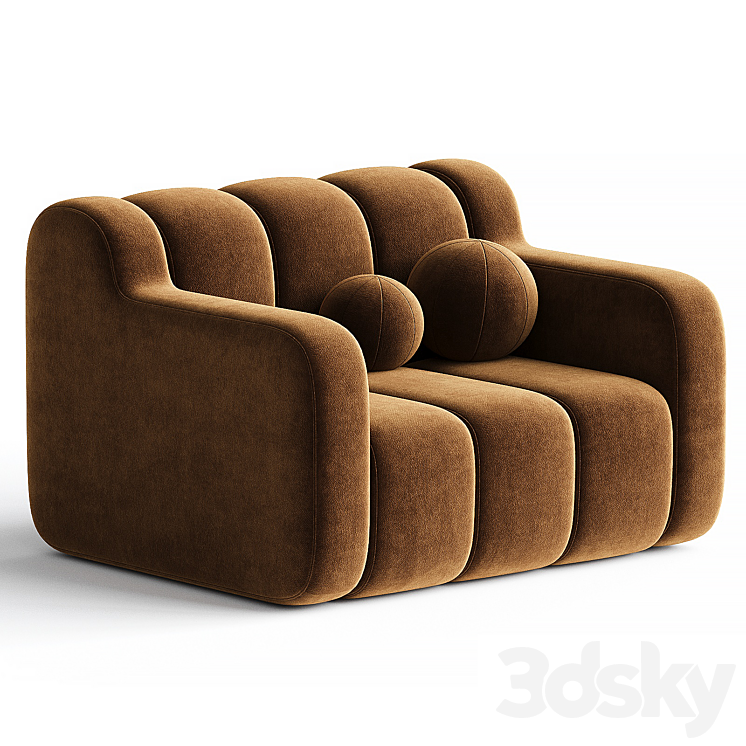 BOB HOME | Armchair By Bla Station 3DS Max Model - thumbnail 2