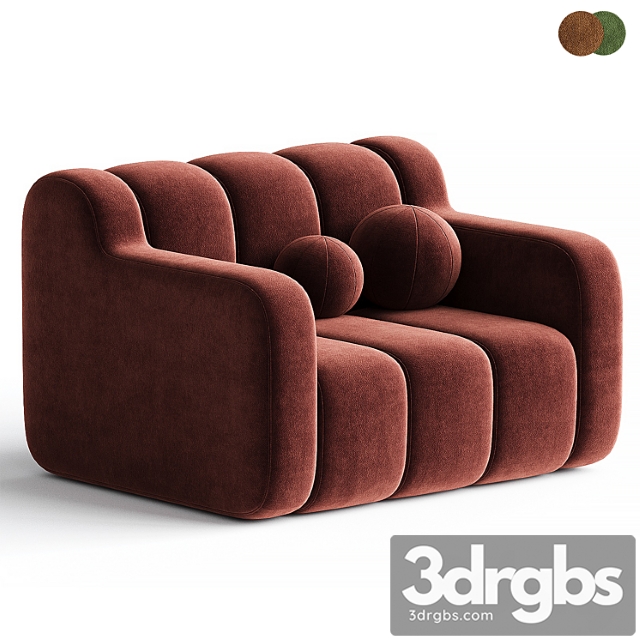 Bob Home Armchair By Bla Station 3dsmax Download - thumbnail 1