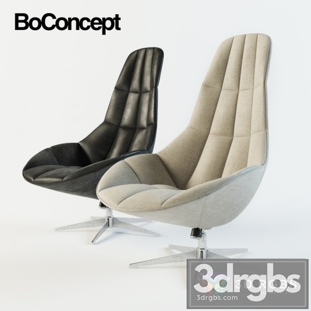 Boconcept Boston Armchair 3dsmax Download - thumbnail 1