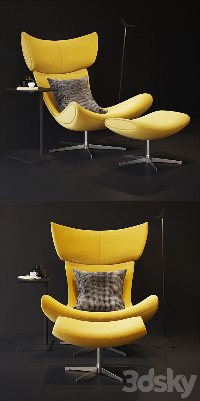 boconcept imola chair 3DS Max Model - thumbnail 2