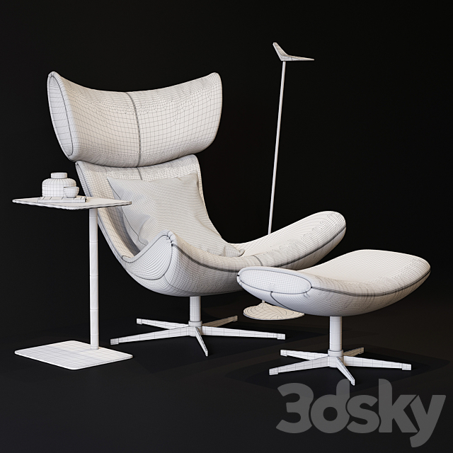 boconcept imola chair 3DS Max Model - thumbnail 3