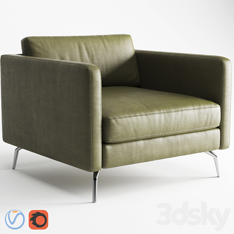 BoConcept Osaka Scandinavian Armchair 3DS Max - thumbnail 2