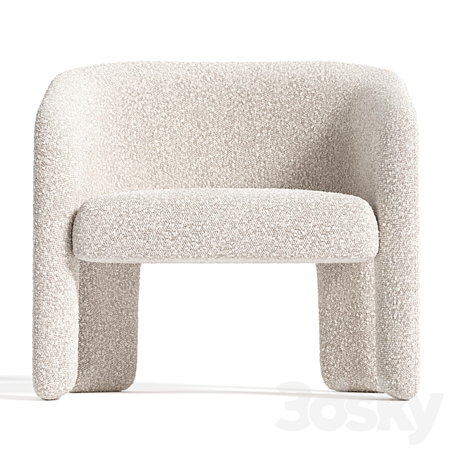 Bold Armchair 3DS Max Model - thumbnail 3