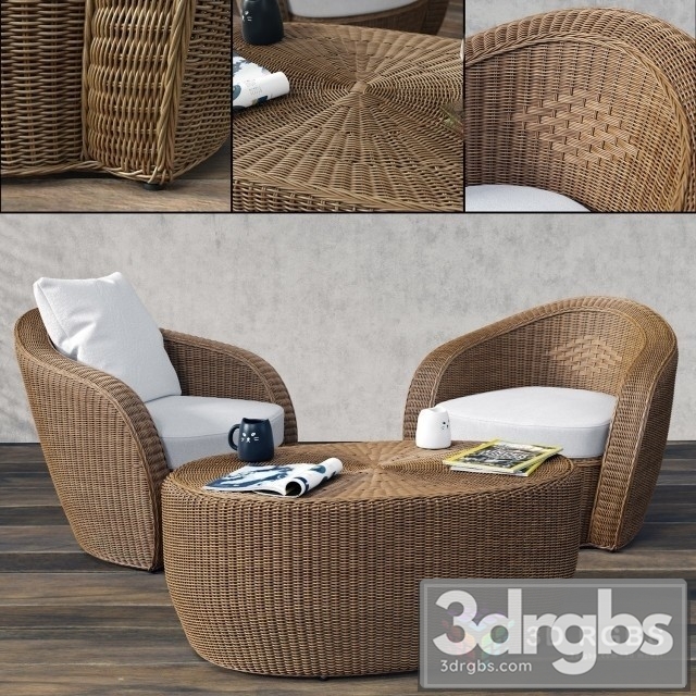 Bolero Garden Armchair 3dsmax Download - thumbnail 1