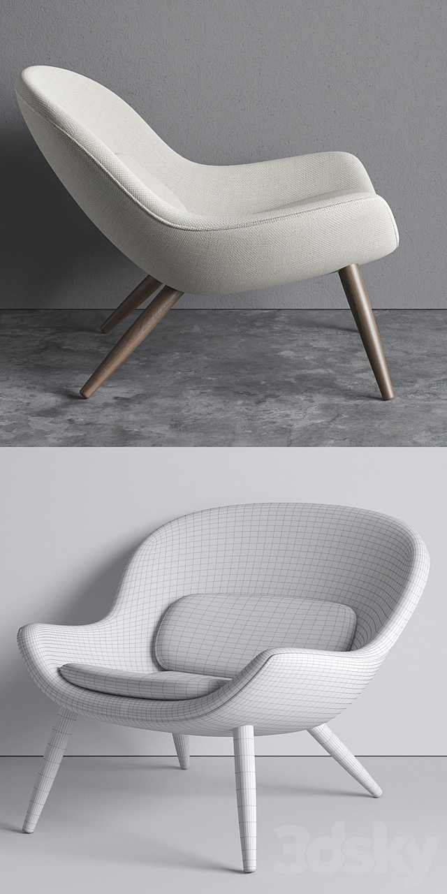 Bolia Philippa Armchair 3ds Max - thumbnail 3