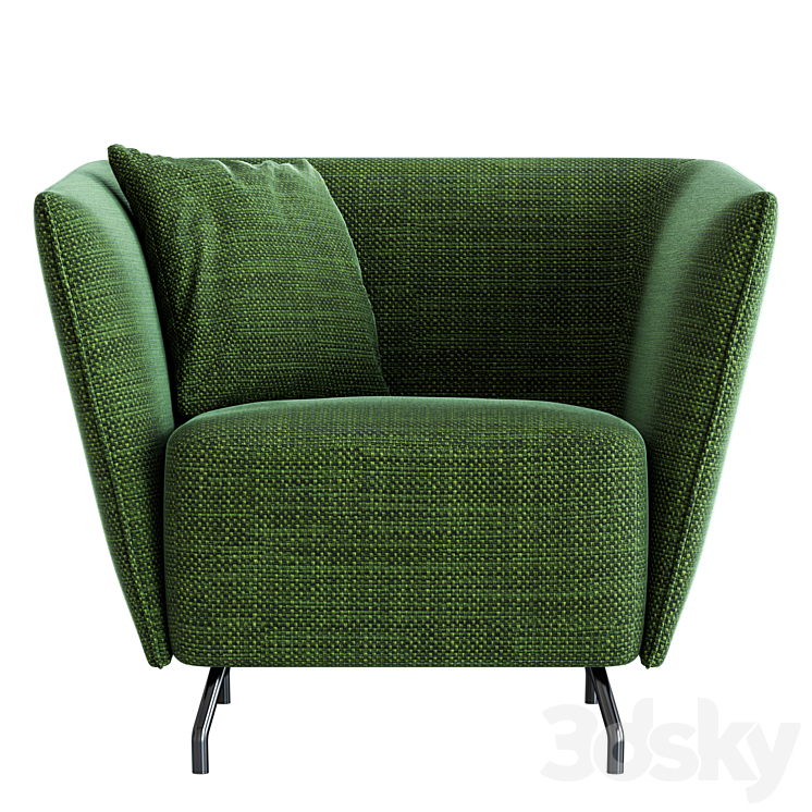 Bonaldo arno armchair 3DS Max - thumbnail 1