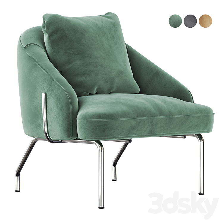 Bonaldo Bahia Armchair 3DS Max - thumbnail 1