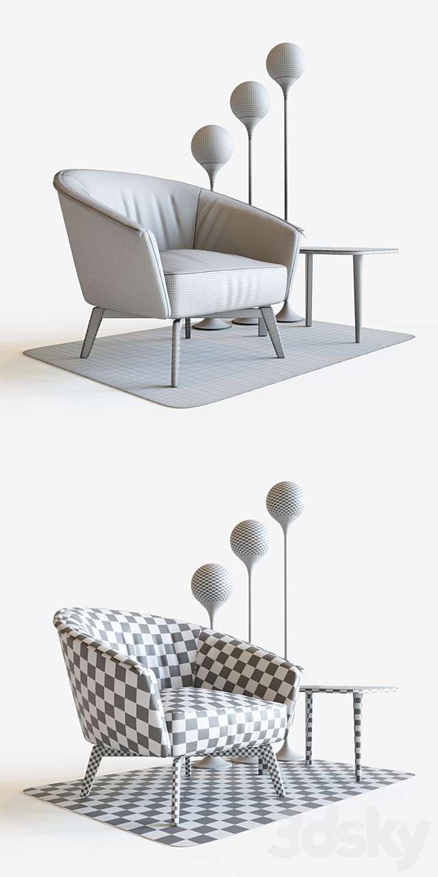 Bonaldo Bruno set 3DSMax File - thumbnail 3