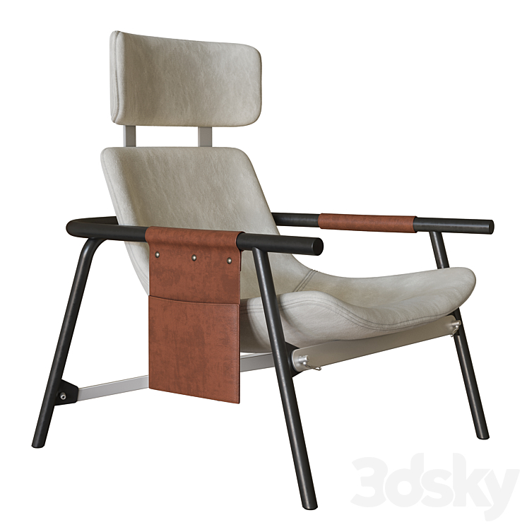 Bonaldo Eddy UP armchair 3DS Max Model - thumbnail 1