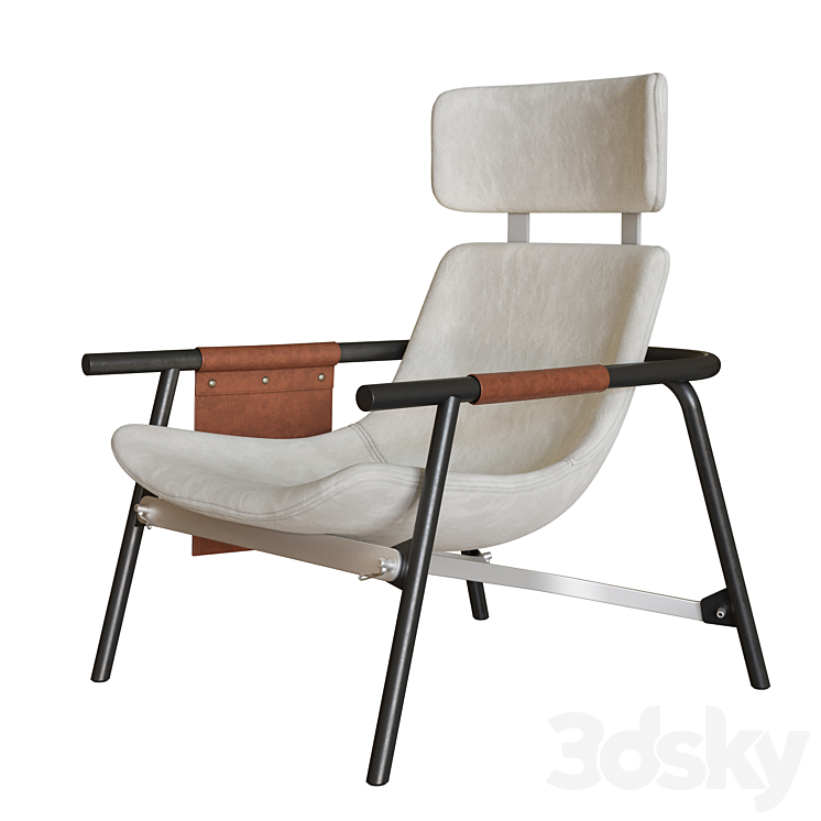 Bonaldo Eddy UP armchair 3DS Max Model - thumbnail 2