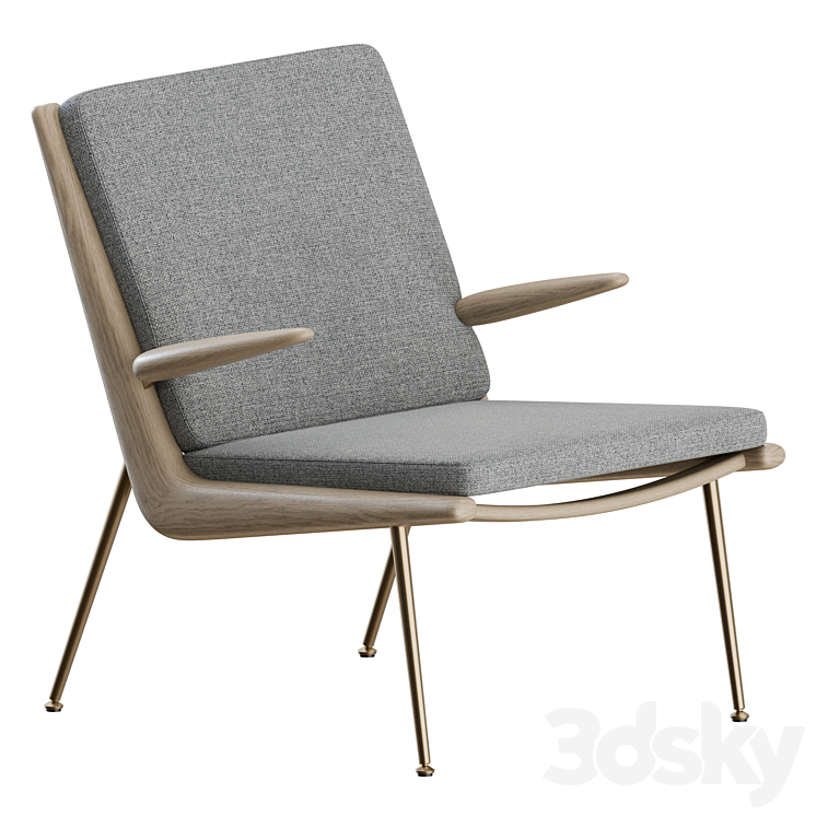 Boomerang Armchair by & Tradition 3DS Max Model - thumbnail 2