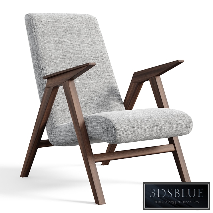 Bora wide armchair 3DS Max - thumbnail 3