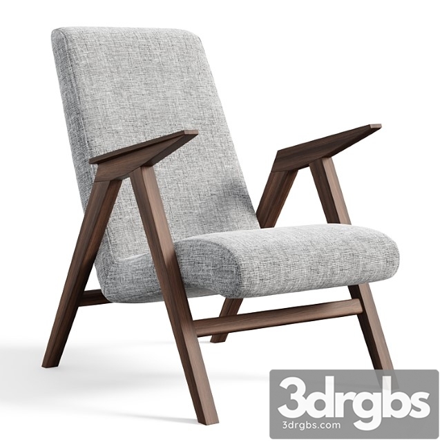 Bora Wide Armchair 3dsmax Download - thumbnail 1