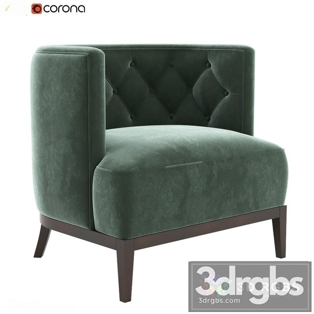 Bourbon Armchair 3dsmax Download - thumbnail 1