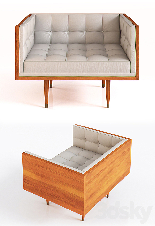 BOX LARGE SOFA_1000 3ds Max - thumbnail 2