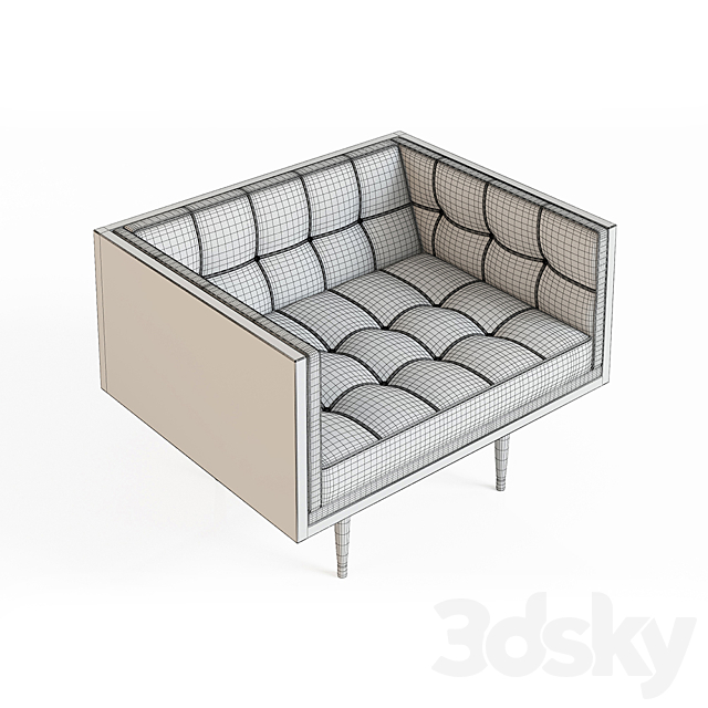 BOX LARGE SOFA_1000 3ds Max - thumbnail 3