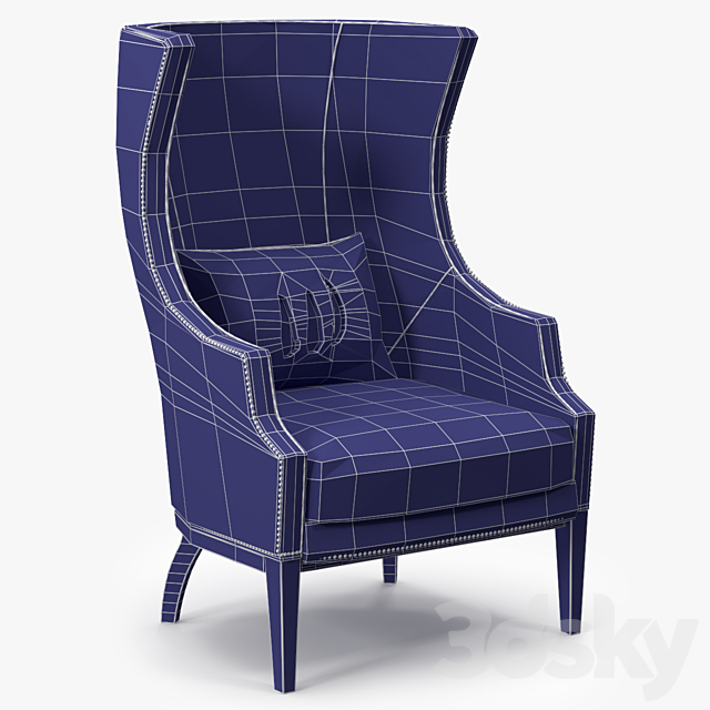 Brabbu Dukono Armchair 3ds Max - thumbnail 3