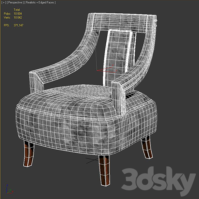 Brabbu Eanda Armchair 3DSMax File - thumbnail 3