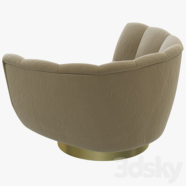 Brabbu Essex armchair 3ds Max - thumbnail 2