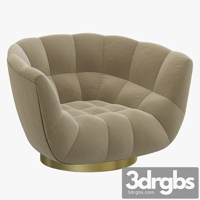 Brabbu Essex Armchair 3dsmax Download - thumbnail 1