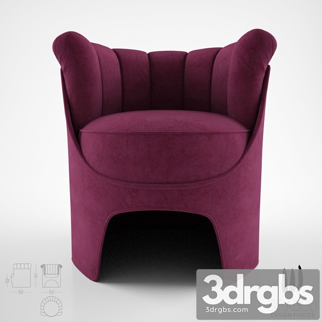 Brabbu hera armchair 3dsmax Download - thumbnail 1