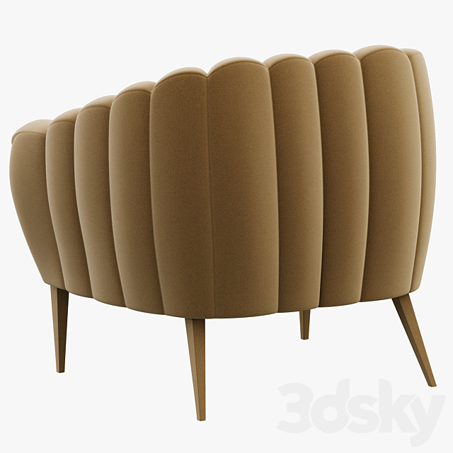 Brabbu Oreas Armchair 3DS Max Model - thumbnail 2