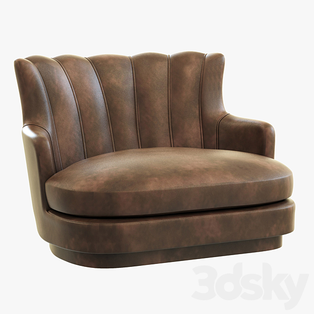 Brabbu Plum Single Sofa 3DSMax File - thumbnail 1