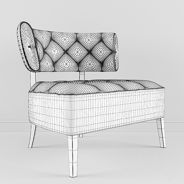 Brabbu – Zulu Armchair 3DS Max Model - thumbnail 3