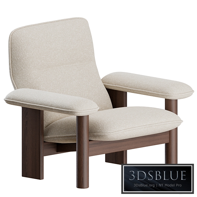 Brasilia Lounge Chair + Ottoman by Menu 3DS Max - thumbnail 3