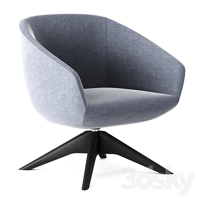 BREK _ L21 Lounge Chair 3ds Max - thumbnail 1