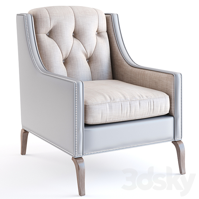 Brienna Chair – Horchow 3ds Max - thumbnail 1