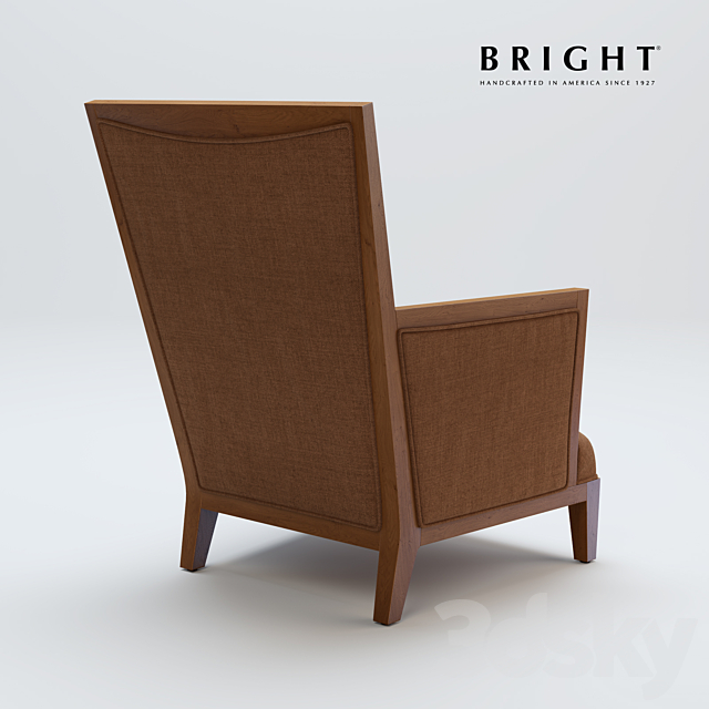 BRIGHT LORIN LOUNGE CHAIR PLAIN – MOD.7200DA 3DS Max Model - thumbnail 2