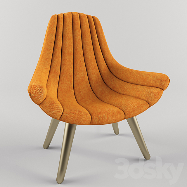 Brigitte Lounge Chair 3DSMax File - thumbnail 1