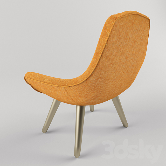 Brigitte Lounge Chair 3DSMax File - thumbnail 2