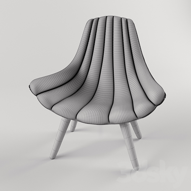 Brigitte Lounge Chair 3DSMax File - thumbnail 3