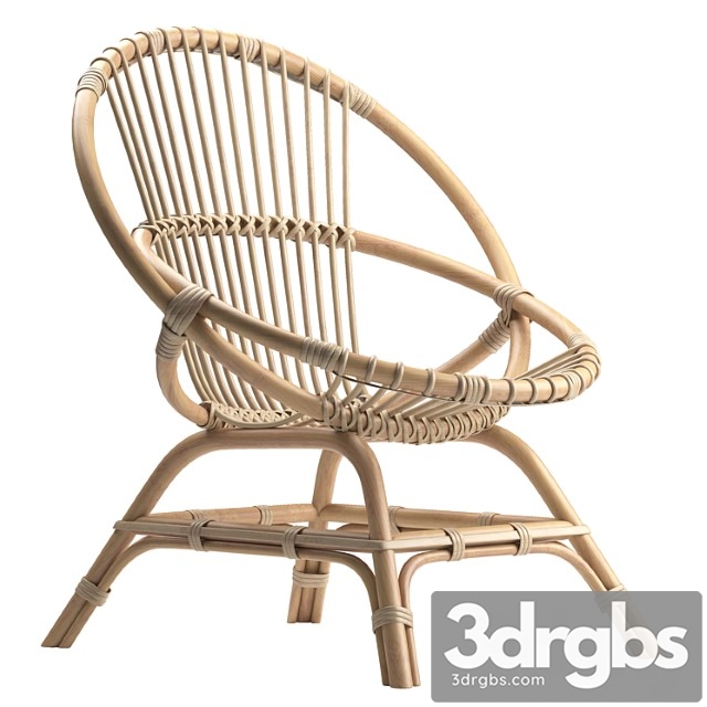 Brigitte Rattan Armchair 1 3dsmax Download - thumbnail 1