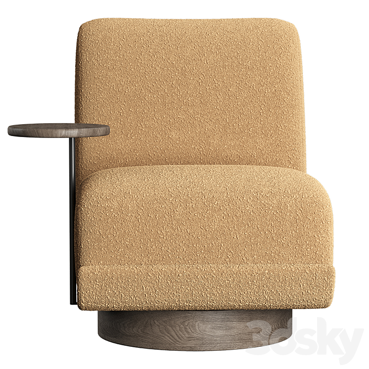 Bronwyn Swivel Chair 3DS Max - thumbnail 2