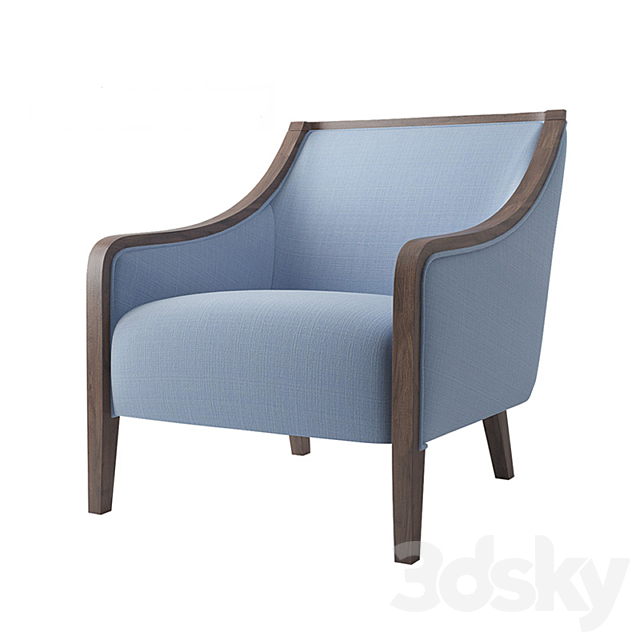 BRYN CHAIR. Crate and Barrel 3ds Max - thumbnail 1