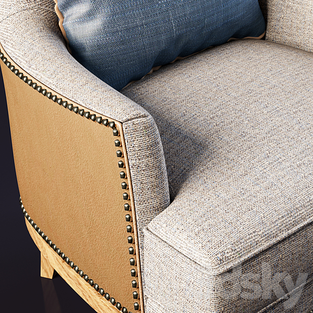 Bryn Wing Chair 3DSMax File - thumbnail 2