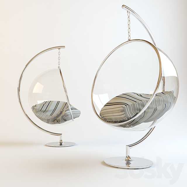 BUBBLE chair on stand 3DSMax File - thumbnail 1